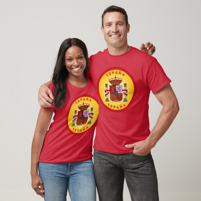 Spanisches Wappen Kreisform  T-Shirt (Unisex)