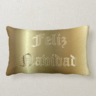Spanisches Weihnachtsgoldenes lumbales Kissen