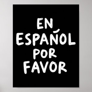 Spanischlehrer 4 auf Spanisch bitte Poster