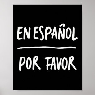 Spanischlehrer 5 auf Spanisch bitte Poster