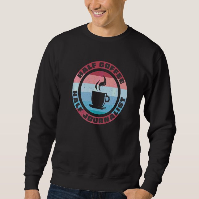 Spanischlehrer Maestras Bilingue halb Kaffee halb Sweatshirt (Vorderseite)