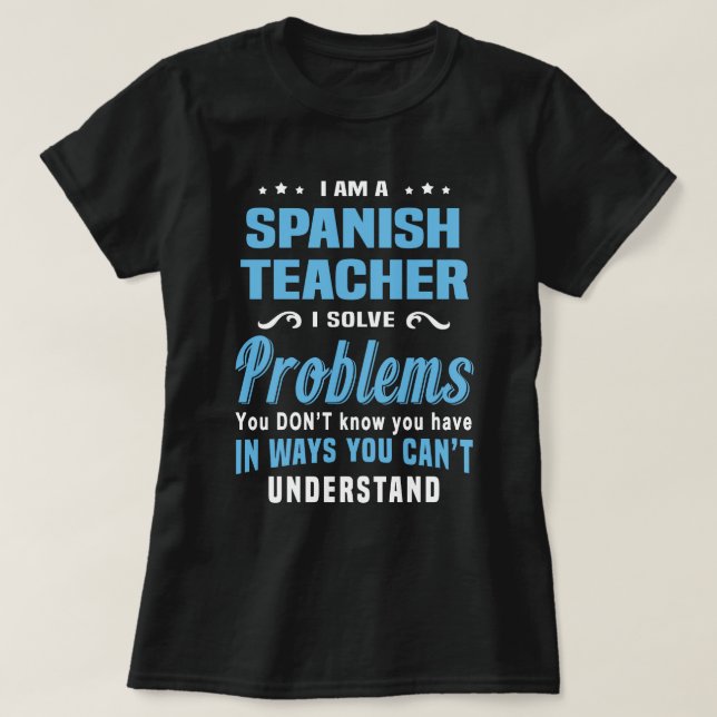 Spanischlehrerin T-Shirt (Design vorne)
