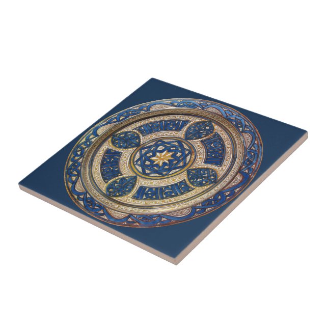Spanish Blue & Gold Design c. 1430-1440 ~ * ~ Fliese (Seite)