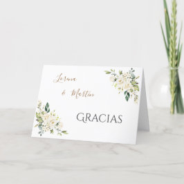 Spanish Boho Wedding Thank you card Dankeskarte
