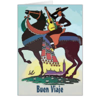 Spanish Buen viaje Reisekarte