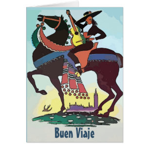 Spanish Buen viaje Reisekarte