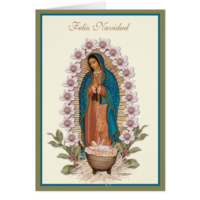 Spanish Christmas Virgin Guadalupe Jesus  (Vorne)