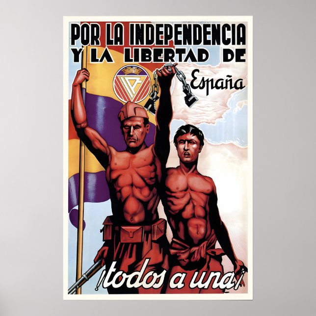 Spanish Civil War Popular Front Poster All (Vorne)