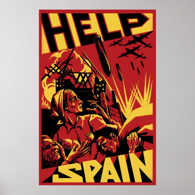 Spanish Civil War Poster Help Spain! Second (Vorne)