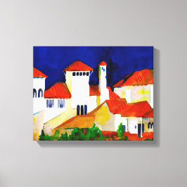 Spanish Colonial Revival 14"x11" wrapped Leinwanddruck