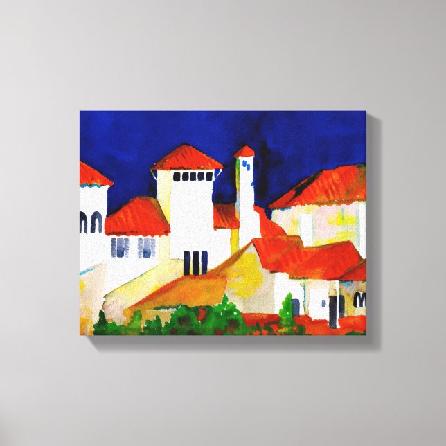 Spanish Colonial Revival 14"x11" wrapped Leinwanddruck (Vorderseite)