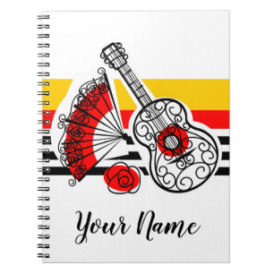 Spanish Erinnerungen Classic Stripe Name Notebook Notizblock