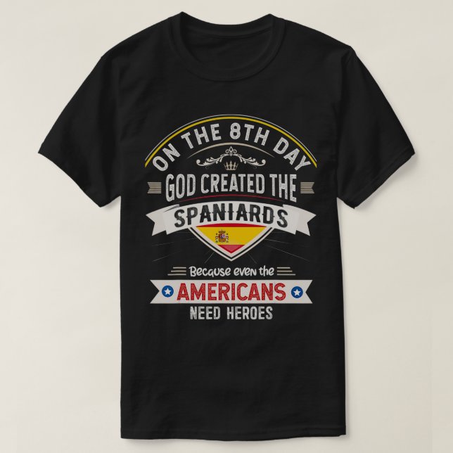 Spanish Flag Funny National Spain Proud Men & Wome T-Shirt (Design vorne)