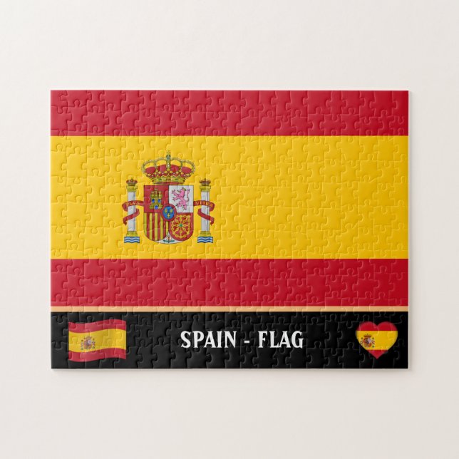 Spanish Flag & Spanish country / Spain (Horizontal)