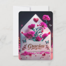 Spanish Gracias Thank You Card Dankeskarte