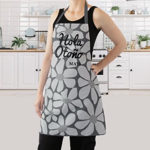 Spanish Hello Autumn Fall Vibes Personalisieren Schürze