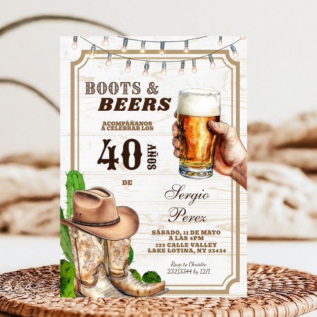 Spanish Mexican Cowboy Adult Man Einladung (Von Creator hochgeladen)