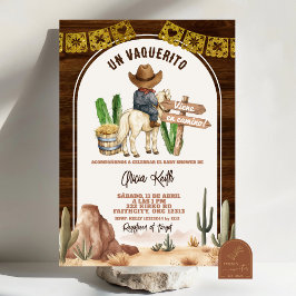 Spanish Mexican Wild West Cowboy Baby Shower Einladung