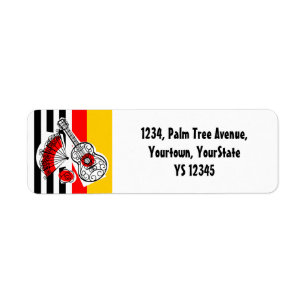 Spanish Souvenirs Classic Stripe Rücksendeadresse