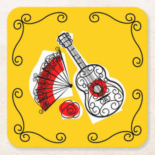 Spanish Souvenirs Corners Untersetzer rund