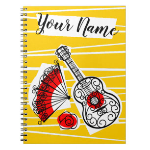 Spanish Souvenirs Name Notebook Notizblock