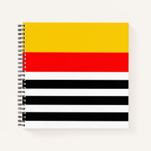 Spanish Stripe Classic Notebook Quadrat Notizbuch