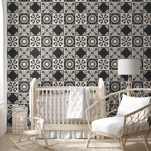 Spanish Style Tiles - Peel and Stick Wallpaper Tapete (Kinder)