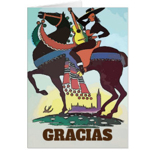 Spanish Travel Gracias, edit text  card