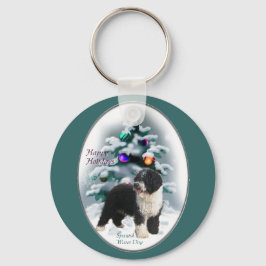 Spanish Water Dog Weihnachtsgeschenke Schlüsselanhänger