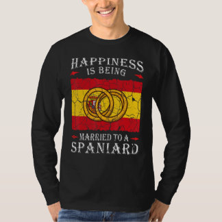 Spanish Wedding Kingdom of Spain Roots Spaniard Fl T-Shirt