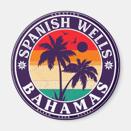 Spanish Wells Island Bahamas Souvenirs 60er Magnet