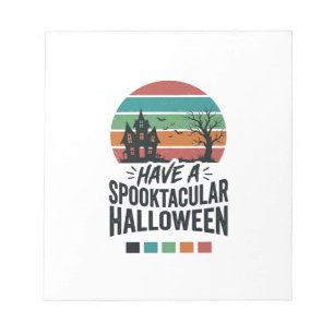 Spannendes Halloween Vintage Gravur Shirt Des Notizblock