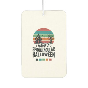 Spannendes Halloween Vintage Gravur T-Shirt Des Autolufterfrischer