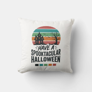 Spannendes Halloween Vintage Gravur T-Shirt Des Kissen