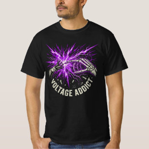Spannungssüchtiger Elektriker-Geschenk Lichtbogenü T-Shirt