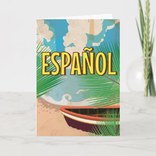 Spañol Vintage Reiseplakat Feiertagskarte
