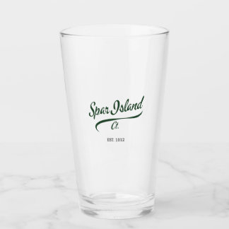Spar Island, CT Vintag 1912 Pint Glass Glas