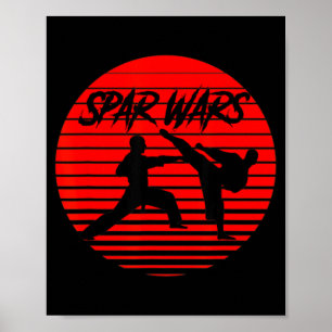 Spar Wars Karate Shotokan Kampfsport Poster