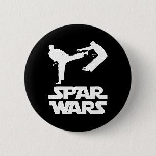 Spar Wars Lustiger Spruch Taekwondo Mma Fighter Ka Button
