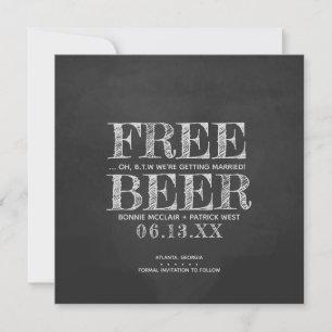 Sparboard Kostenloses Bier Lustige Hochzeitsankünd Save The Date