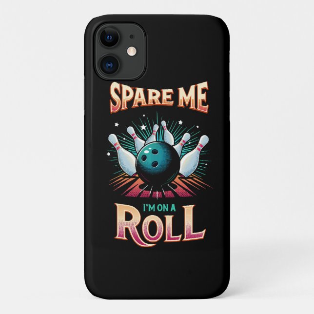 Spare me on a Roll - Bowling Case-Mate iPhone Hülle (Rückseite)