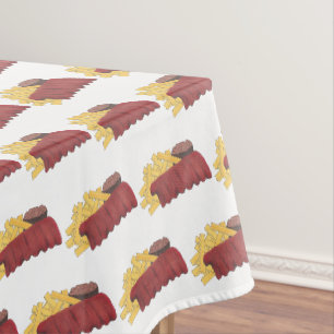 Spare Ribs GRILLEN Barbecue Barbeque Rib Cookoff Tischdecke