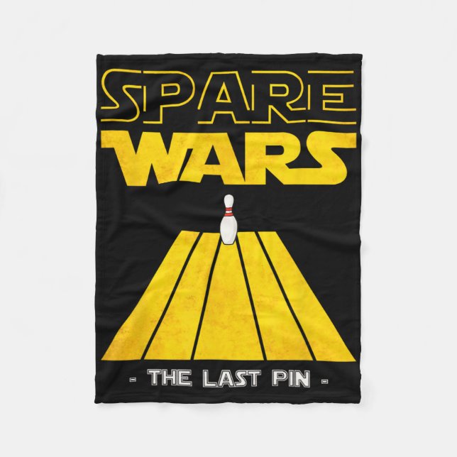 Spare Wars Letztes Button Bowling Bowler Bowling P Fleecedecke (Vorderseite)