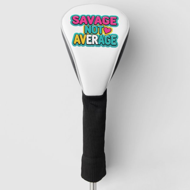 SPAREN SIE NICHT DURCHSCHNITTLICHE GOLFBALLEN GOLF HEADCOVER (Vorderseite)