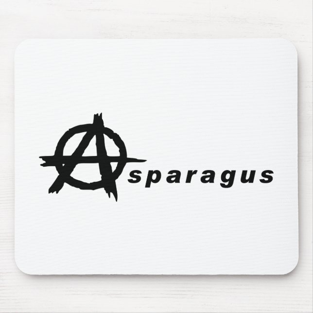 Spargel mit Anarchie Mousepad (Vorne)