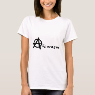 Spargel mit Anarchie-Symbol T-Shirt
