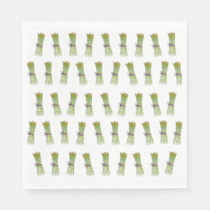 Spargel-Papierserviette Serviette