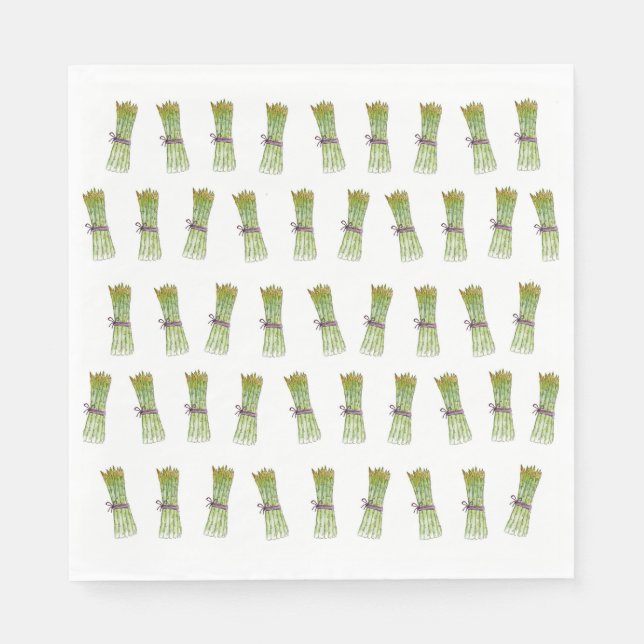 Spargel-Papierserviette Serviette (Vorderseite)