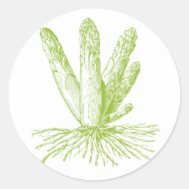 Spargel Runder Aufkleber