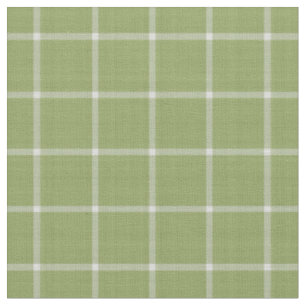 Spargelgrünes Fensterpaneel-Karo-Gingham Stoff